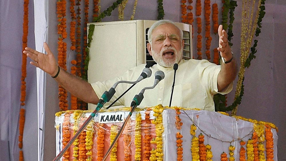 PM Modi at a rally in Cuttack, Odisha