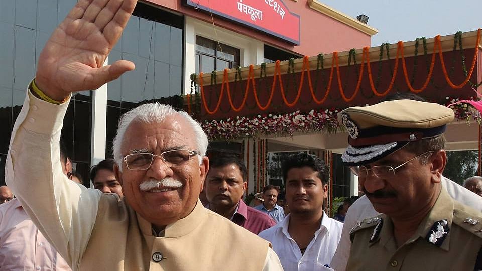 Haryana CM Manohar Lal Khattar. <a href="http://www.thequint.com/section/India"></a>