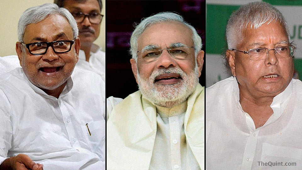 The leadership war is really between current Bihar Chief Minister Nitish Kumar and Prime Minister Narendra Modi. (Photo: The Quint)