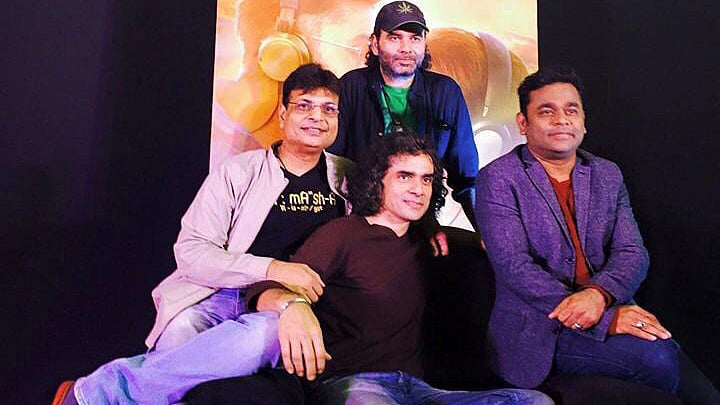 The team behind <i>Tamasha’s </i>soundtrack: Irshad Kamil, Mohit Chauhan, Imtiaz Ali and AR Rahman (Photo: Rohit Khilnani)