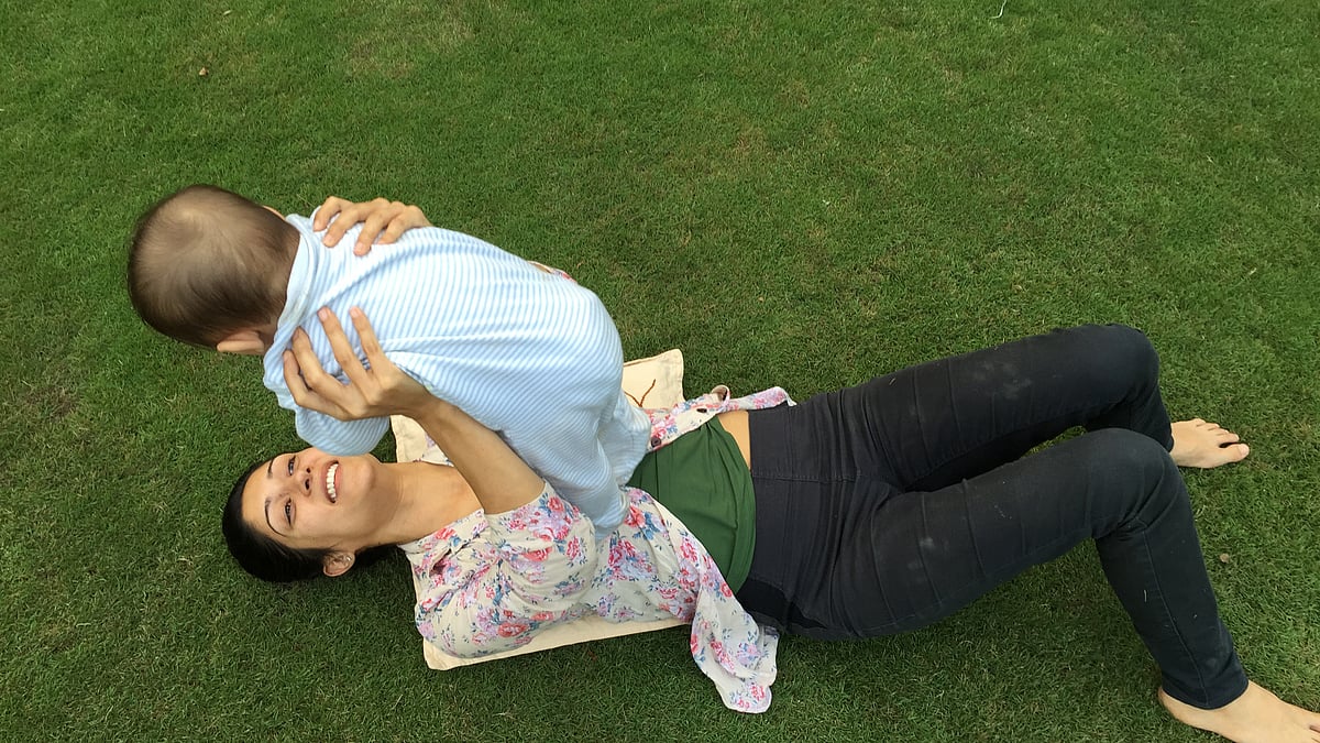 Simrat Ghuman taking a day out with her baby. (Photo: Simrat Ghuman)