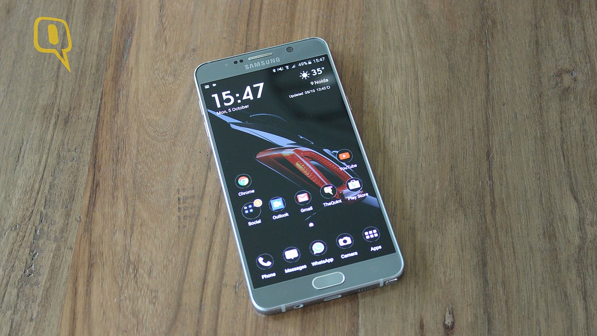 Samsung Galaxy Note 5. (Photo: The Quint)