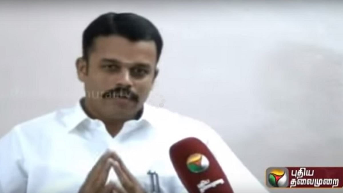 Yuvraj, the leader of the caste&nbsp;outfit Dheeran Chinnamalai Peravai. (Courtesy: The News Minute)
