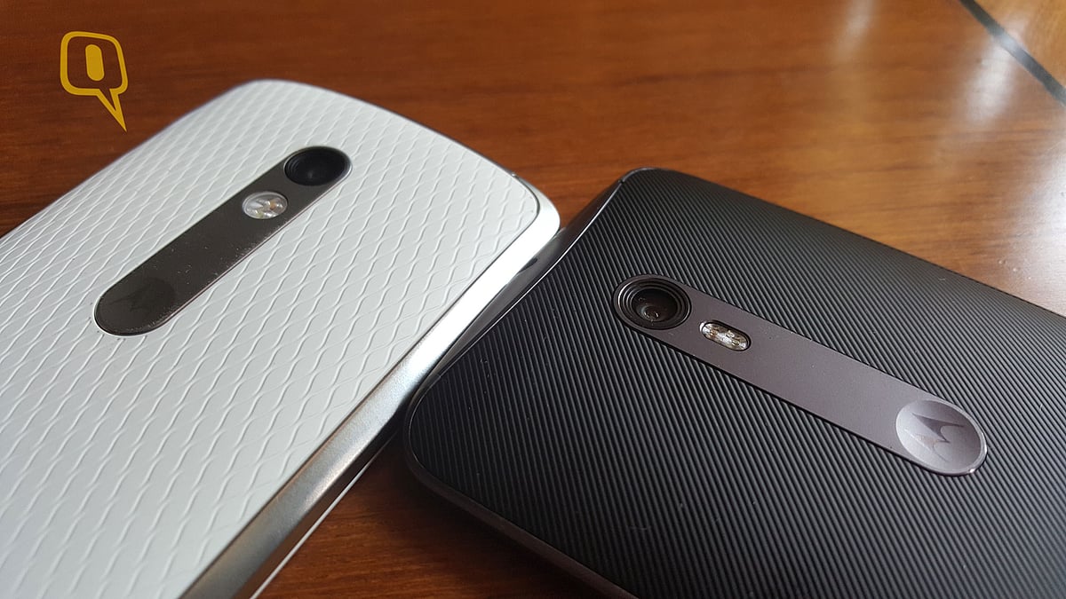 (Left) Moto X Play and Moto X Style (right). (Photo: <b>The Quint</b>)