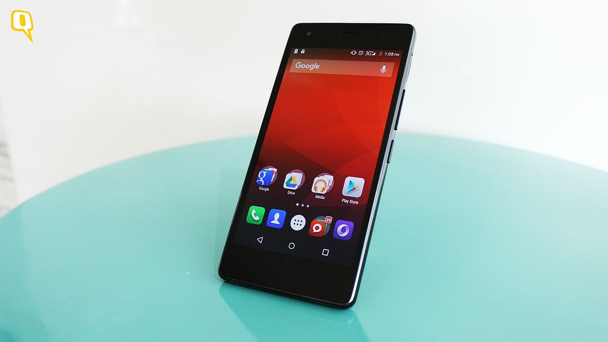 Intex Aqua Ace impresses us with a premium-looking 4G smartphone in the budget sector. (Photo: <b>The Quint</b>)