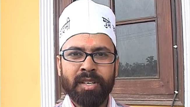 Akhilesh Tripathi has been taken into judicial custody for two days in connection with the two-year-old Adarsh Nagar case. (Courtesy: YouTube screengrab) 