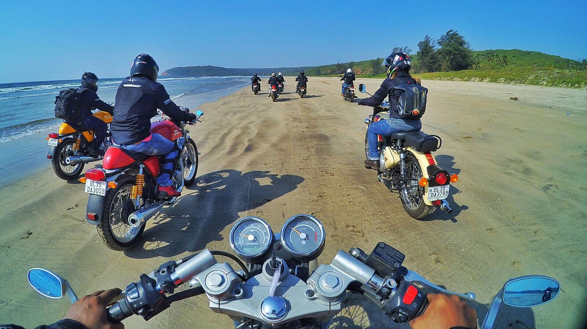 Bullet riders on the Malgund Beach. 