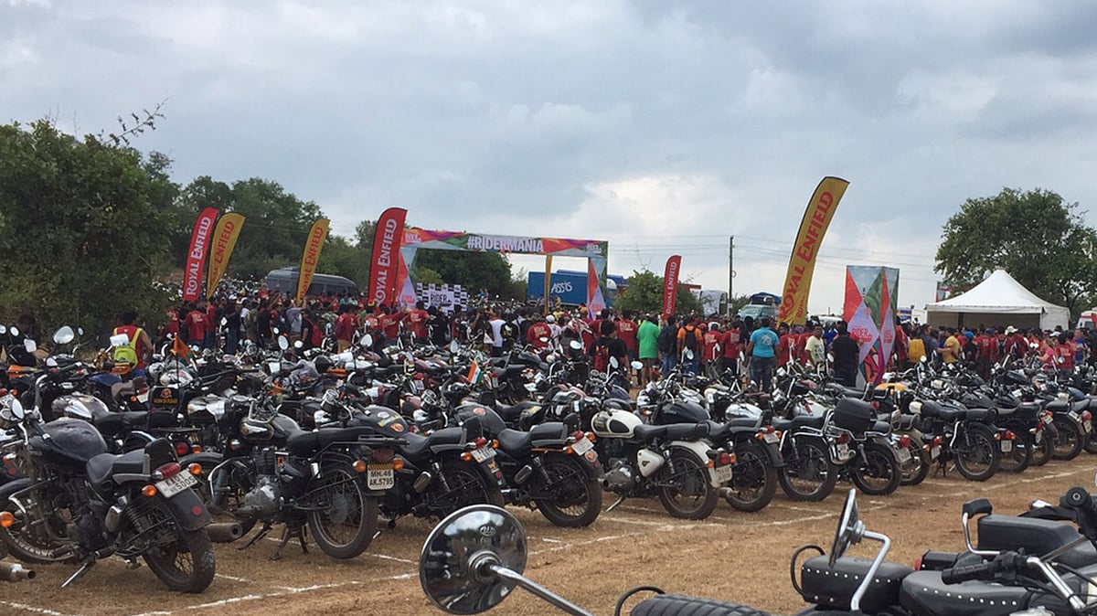 The 2015 Royal Enfield Rider Mania Is Going On In Vagator, Goa.
