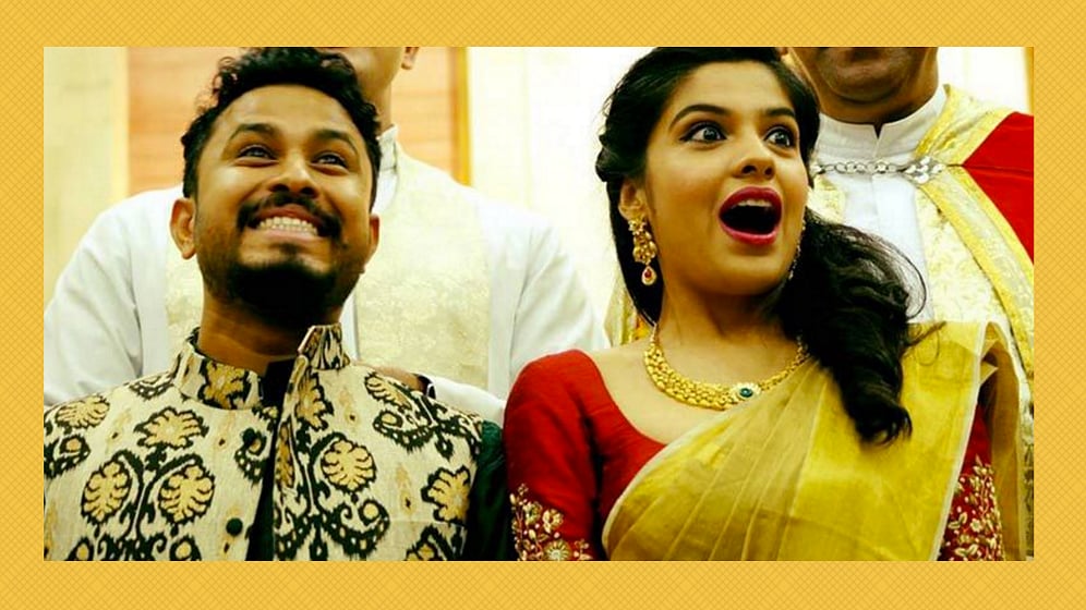 Happy to be hitched- Abish Mathew and Archana Kavi get engaged (Photo: <a href="https://twitter.com/SamayamM/status/661081667252056064">@SamayamM</a>)