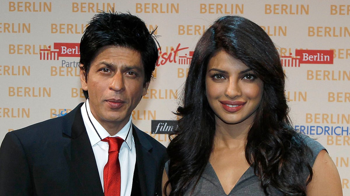 Priyanka Chopra with Shah Rukh Khan.
