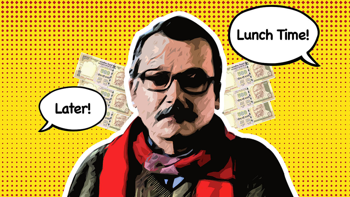 What if our favourite Musaddi Lal was actually a comic book hero? To our minds, he will continue to remain a bestseller. (Design: Aaqib Raza Khan/<b>The Quint</b>)