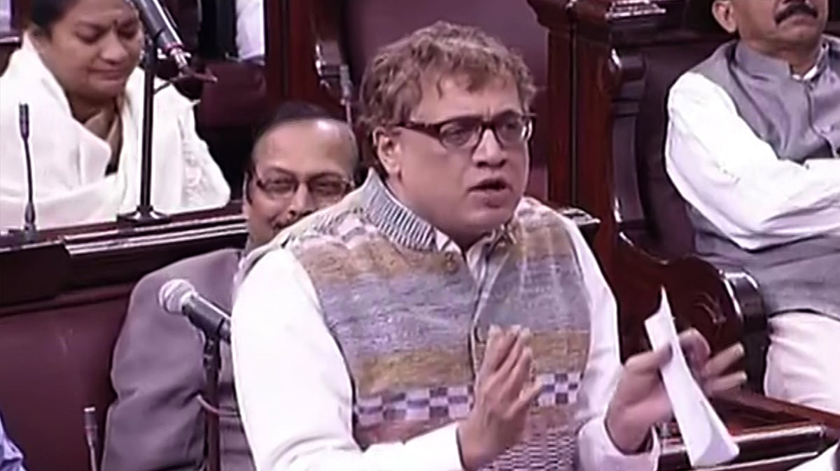 TMC leader Derek O’Brien discussing the Juvenile Justice Bill in the Rajya Sabha on Tuesday. (Photo: RSTV screengrab)