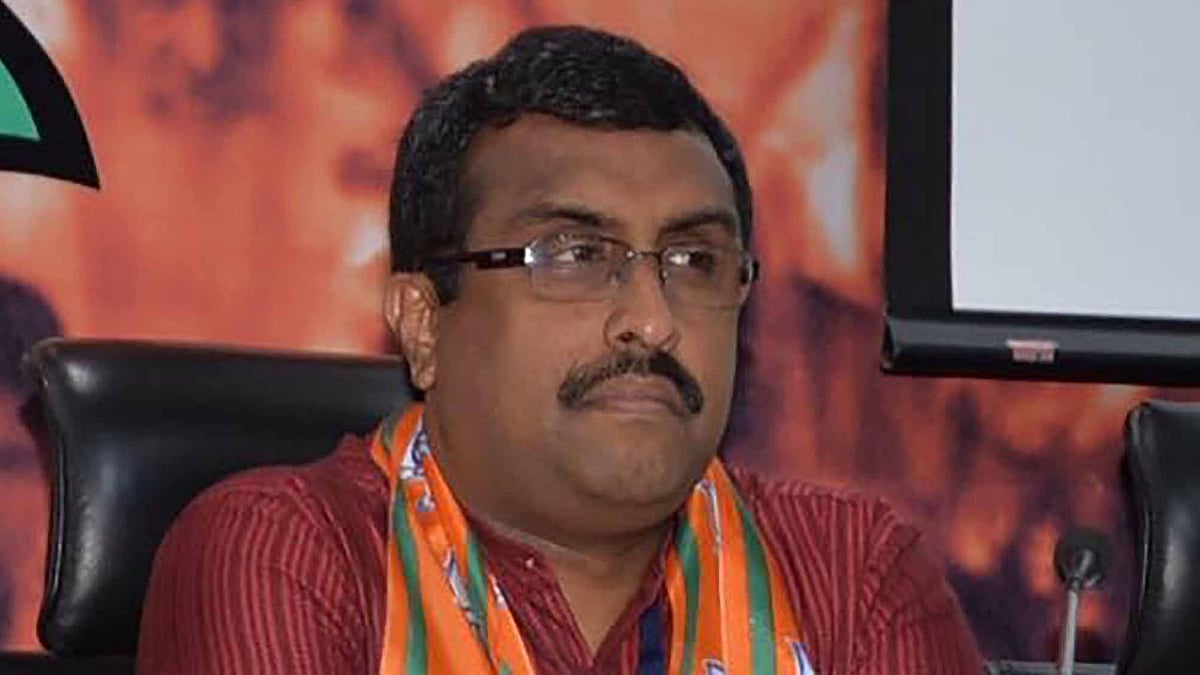 RSS veteran and BJP General Secretary Ram Madhav. (Photo Courtesy: <a href="https://www.facebook.com/photo.php?fbid=710573239048148&set=pb.100002864358601.-2207520000.1451275186.&type=3&theater">Ram Mdhav’s Facebook page</a>)