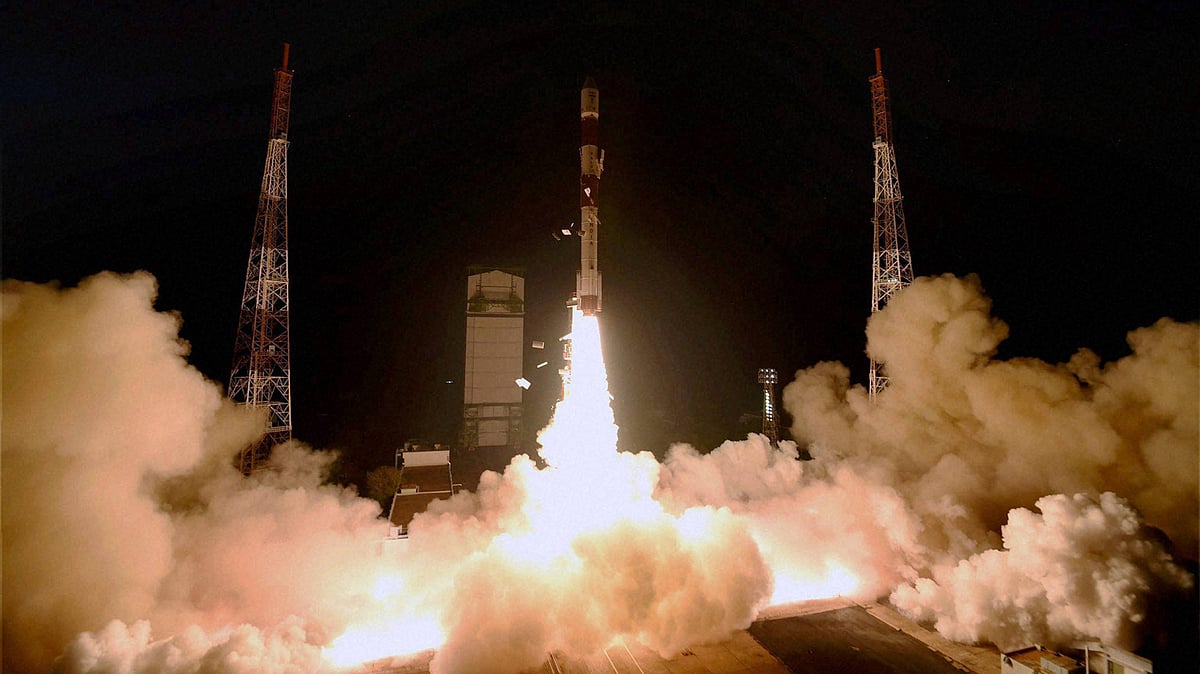 ISRO’s PSLV-C29 lifts off from Sriharikota, AP. (Photo: PTI)