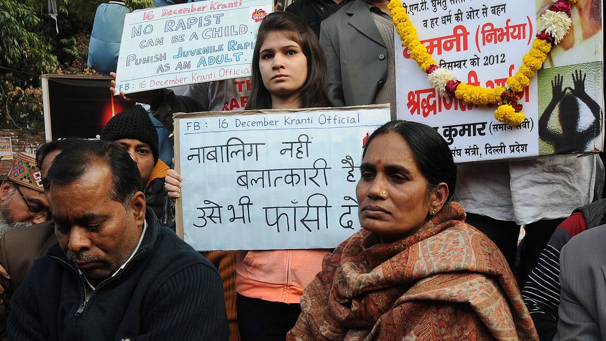 Parents of Nirbhaya and other social activists stage a demonstration against crime against women at Jantar Mantar in New Delhi, on December 29, 2014. (Photo: IANS)