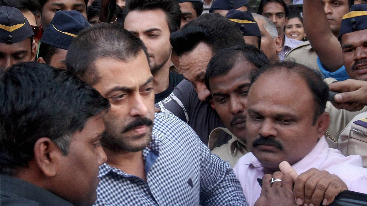 Actor Salman Khan leaves Bombay High Court after he was acquitted in 2002 hit-and-run case. (Photo: Reuters)