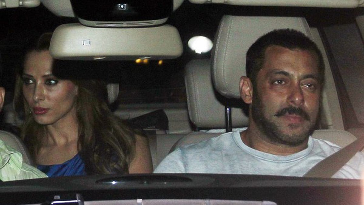 Spotted: Iulia Vantur and Salman Khan together before the Bombay High Court verdict (Photo: Yogen Shah)