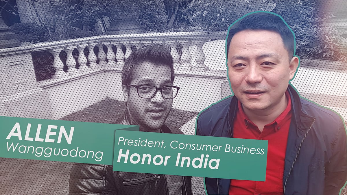 <a href="https://twitter.com/Allen__Wang">Allen Wangguodong</a><b>, </b>President, Consumer Business Group, Huawei Technology (India) Co Pvt Ltd and Honor India. (Photo: <b>The Quint</b>)