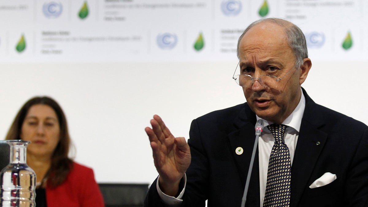 French Foreign Minister, Laurent Fabius decided to extend UN Climate Talks by a day to reach consensual agreement. (Photo: AP)