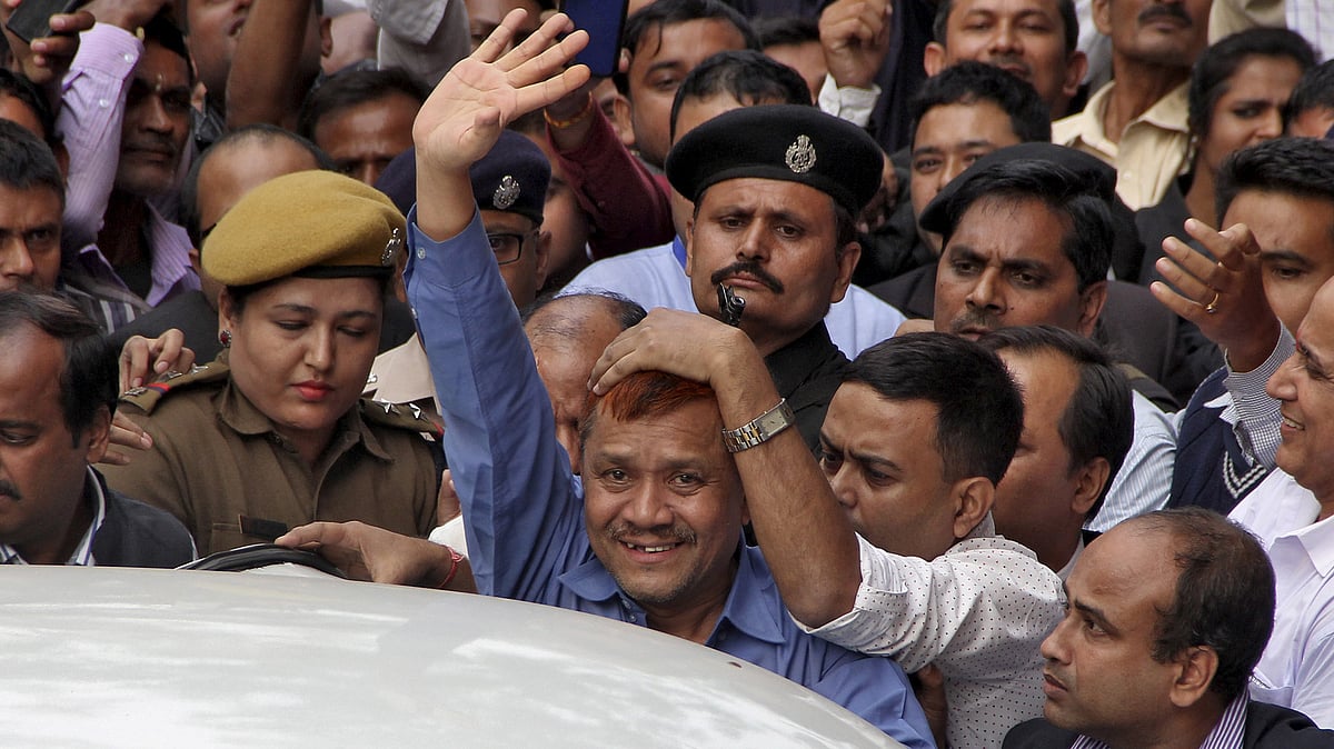 A founding member of the ULFA, Anup Chetia outside a court in Guwahati, November 18, 2015. Bangladesh recently handed over Chetia whose extradition India had sought for years. (Photo: Reuters)