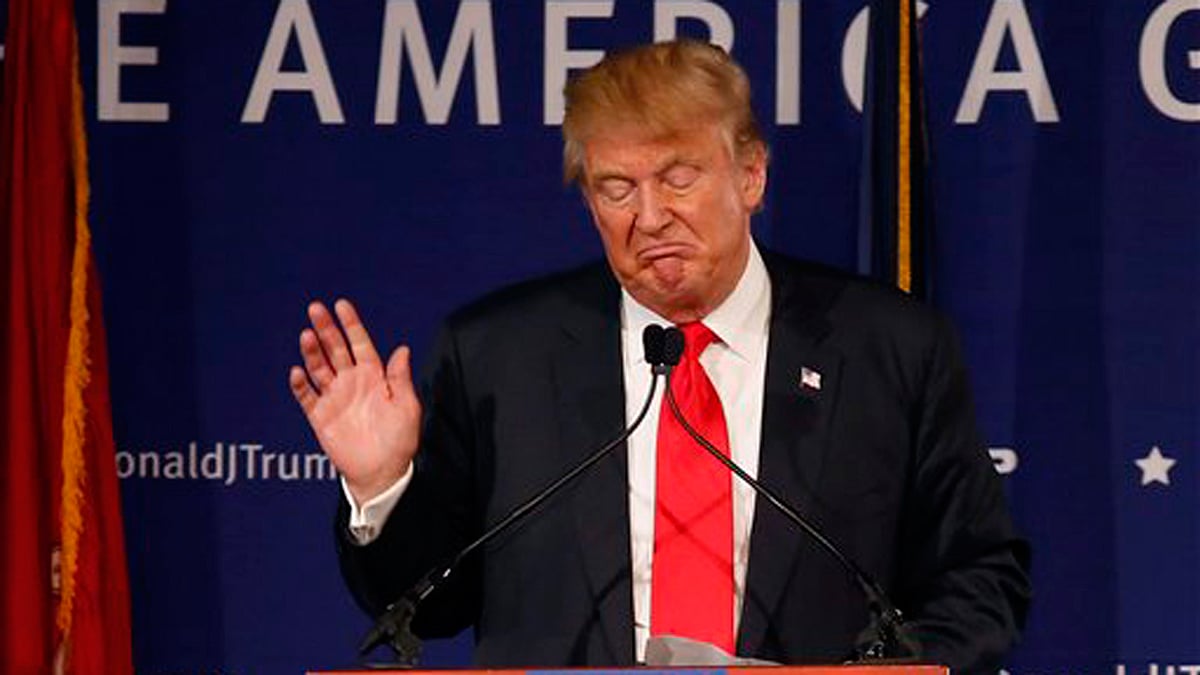 File photo of US President Donald Trump. 