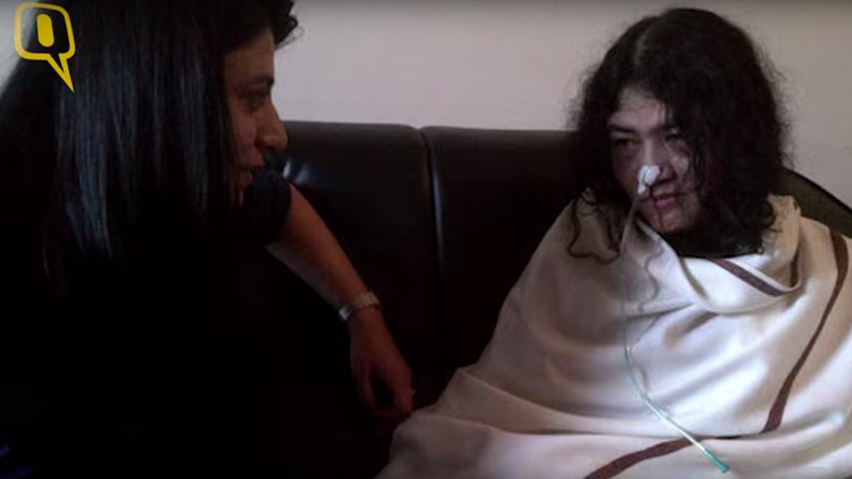When Anubha Bhonsle met with Irom Sharmila. (Photo Courtesy: Anubha Bhonsle)