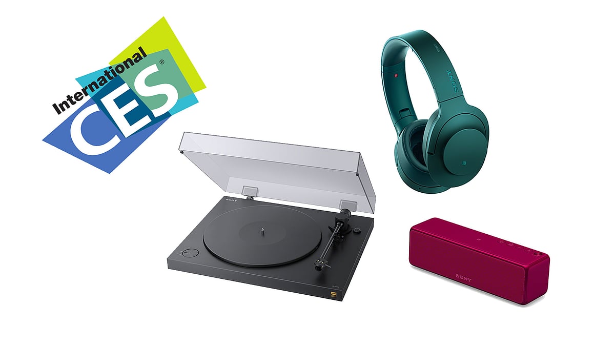 Sony Turntable, wireless headphones and portable speakers. (Photo: <b>The Quint</b>) 