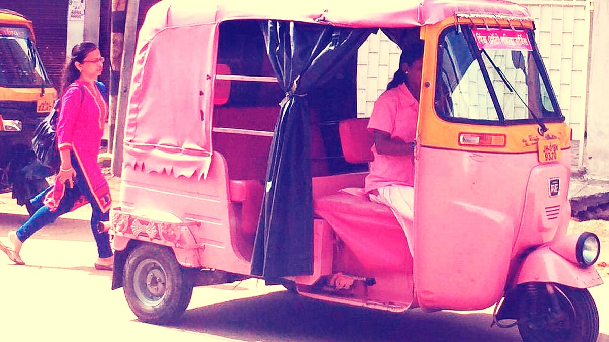 These autos will encourage women to look at different forms of jobs. Image used for representation. (Photo: Twitter/altered by <b>The Quint</b>)