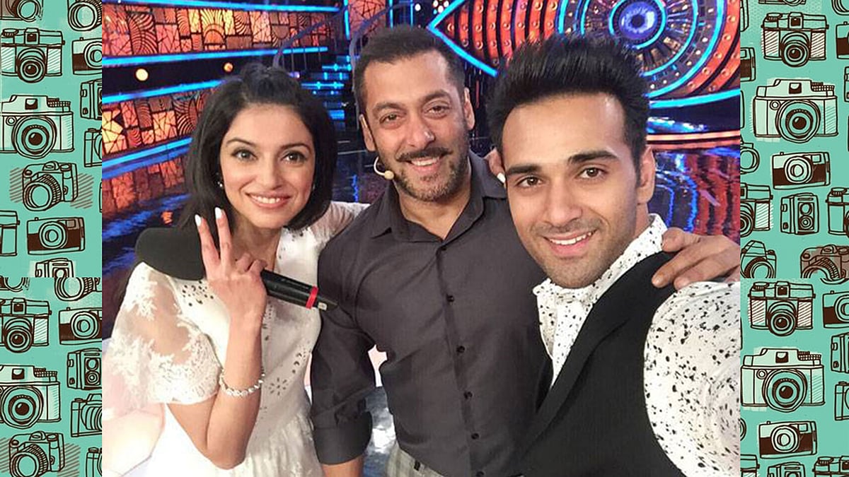 Divya Khosla and Pulkit Samrat with Salman Khan