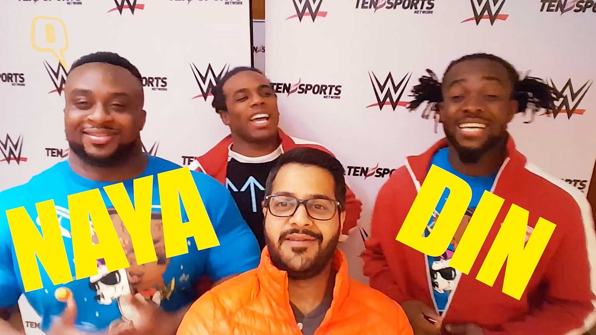 The WWE Tag Team Champions New Day. (Photo: <b>The Quint</b>)