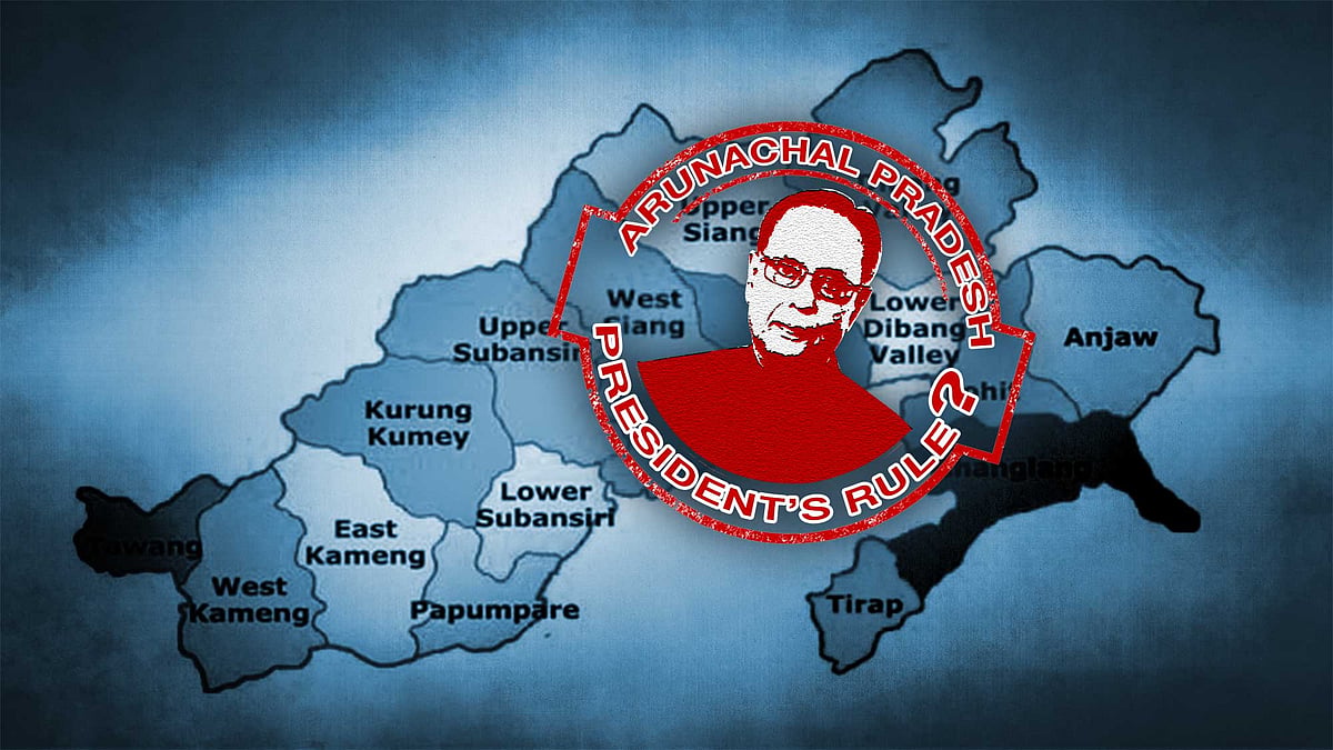 How the political and constitutional crisis in Arunachal Pradesh precipitated into a national emergency. (Photo Courtesy: Lijumol Joseph/<b>The Quint</b>)