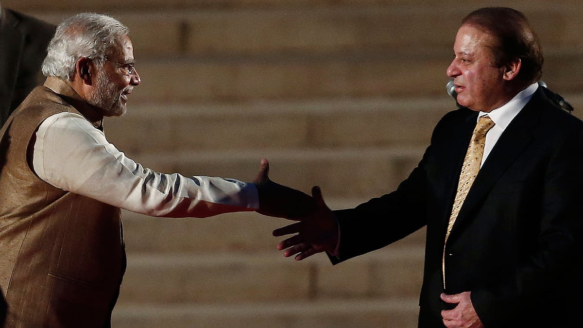 Will this attempt at establishing personal chemistry with Nawaz Sharif help Modi ‘to try and turn the course of history’? (Photo: Reuters) 