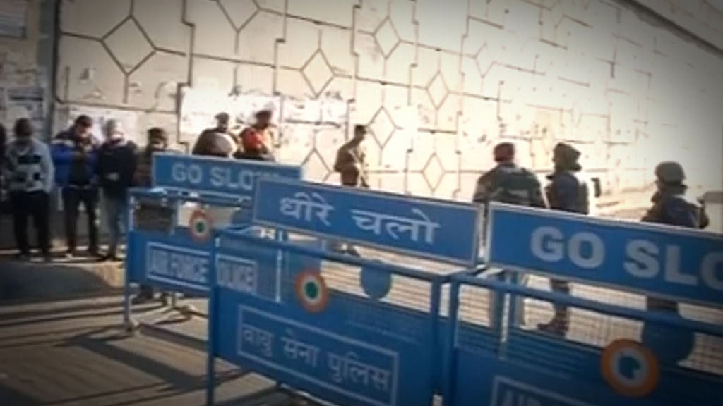 Terrorists were trying to enter the technical area of Pathankot Air Base but were stopped by security personnel. (Photo: ANI screengrab)