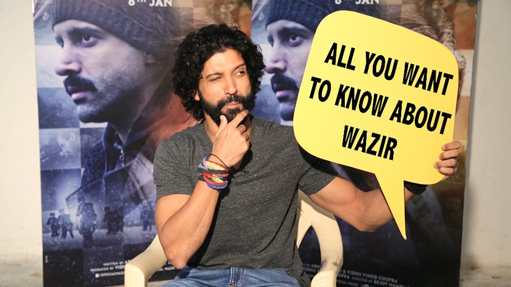 Farhan Akhtar speaks to The Quint about <i>Wazir </i>(Photo: The Quint) 