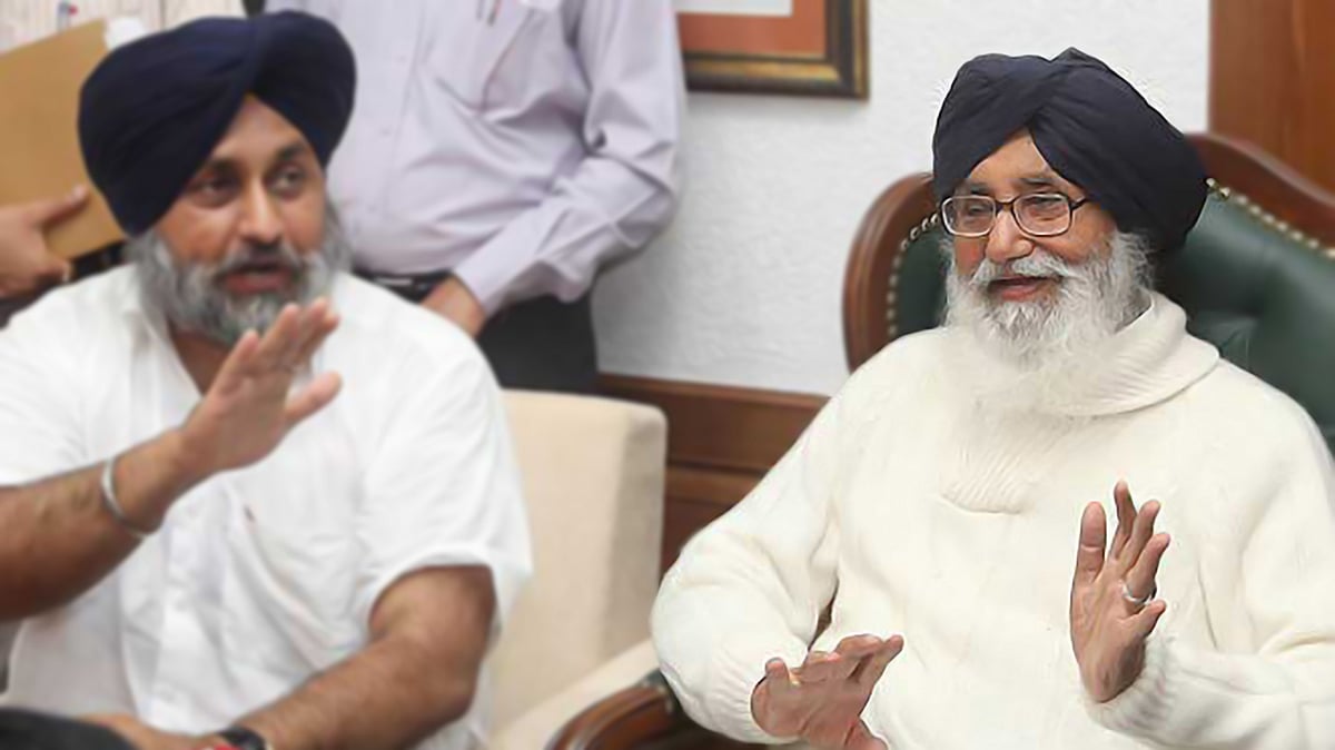 File photo of Parkash Singh Badal, Punjab Chief Minister (Photo: PTI)