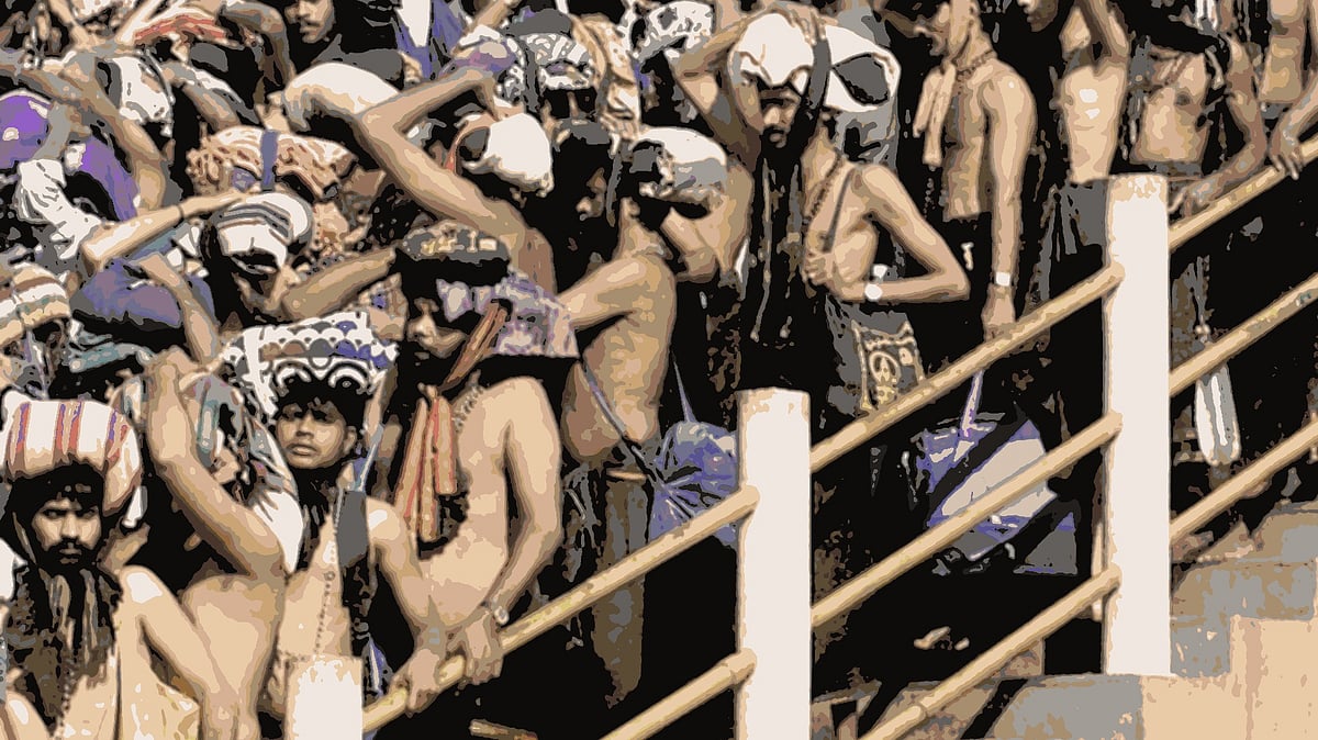 Pilgrims queue outside the Sabarimala Temple to offer prayers to deity Ayappa in Kerala. Photo used for representation.&nbsp;