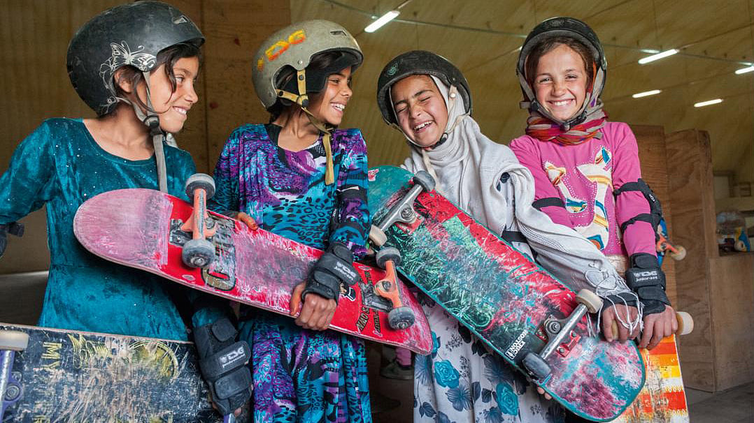 Jessica Fulford-Dobson photographed several girls at Skateistan in Kabul and Mazar-e-Sharif while they learned how to skateboard. (Photo Courtesy: Jessica Fulford-Dobson)