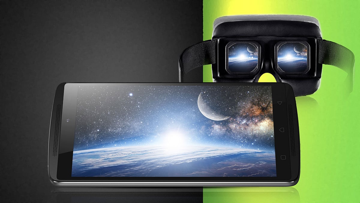Lenovo Vibe K4 Note along with Lenovo Virtual Reality (VR) technology. (Photo: Lenovo)