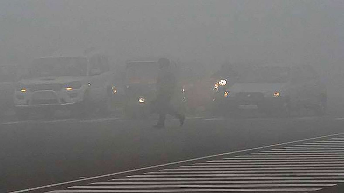 A foggy morning in Delhi. (Photo: PTI)