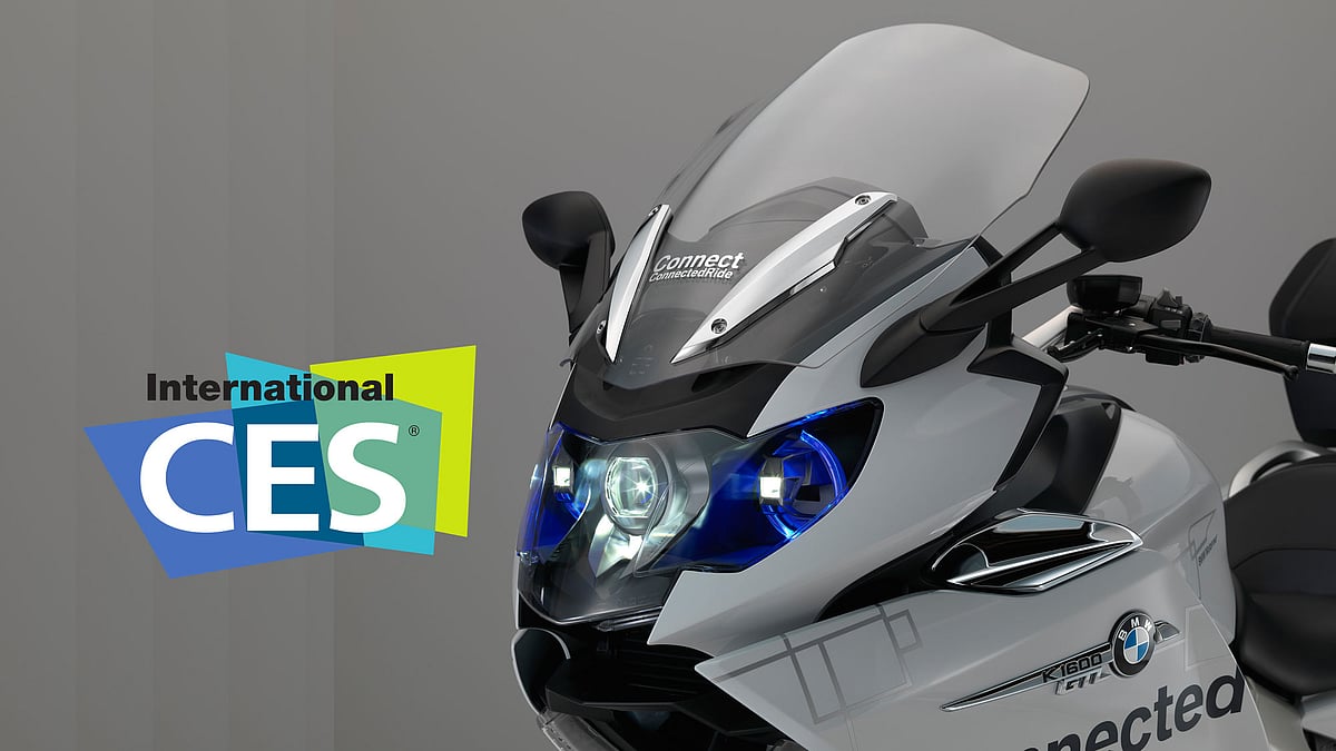 BMW Laser light on BMW K 1600 GTL concept vehicle. (Photo Courtesy: BMW)