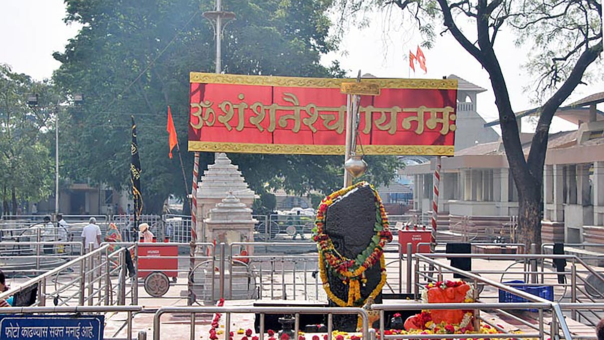 The Shani Shingnapur Temple. (Photo: <a href="http://www.shanidev.com/Photo-Gallery.html">Website of the temple</a>)