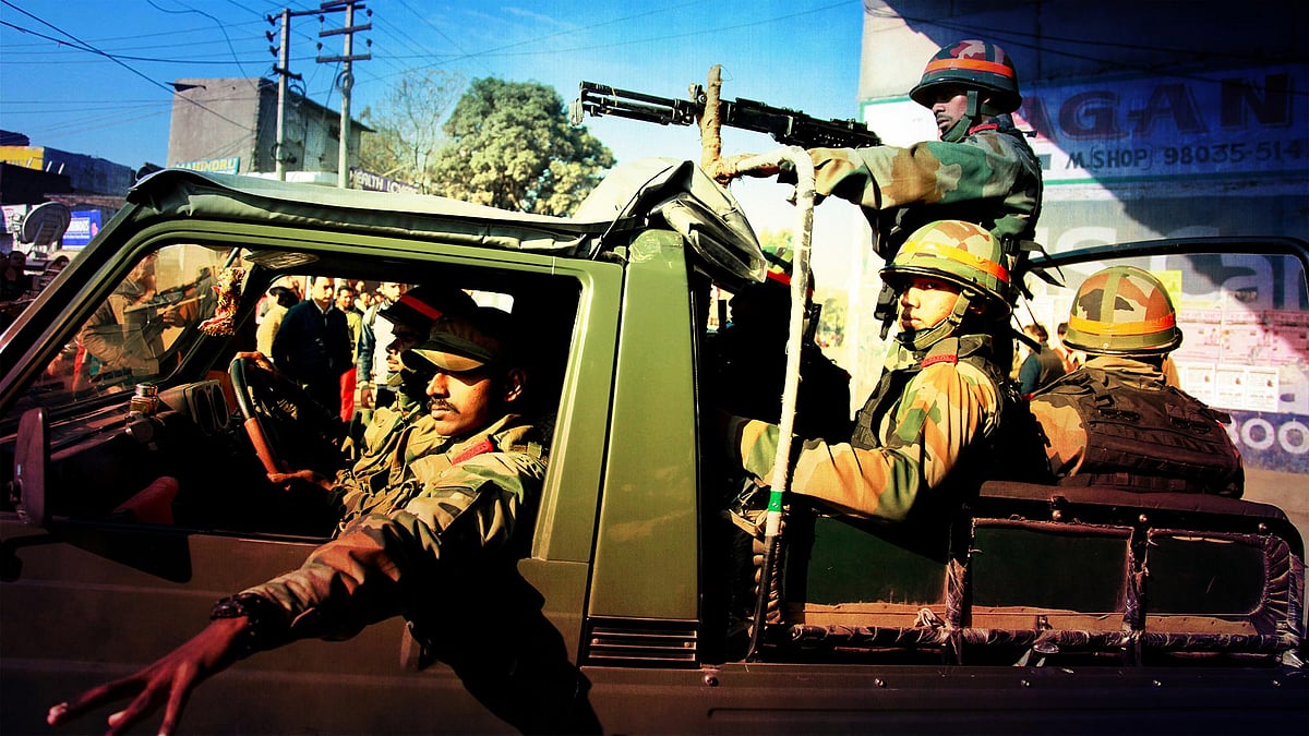 The NIA is also unsure if two of the six terrorists (whose bodies were not found) were killed in the operation or managed to escape. (Photo: <b>The Quint</b>)