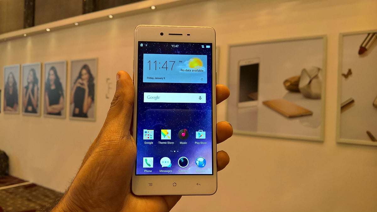Oppo F1. (Photo: <b>The Quint</b>)