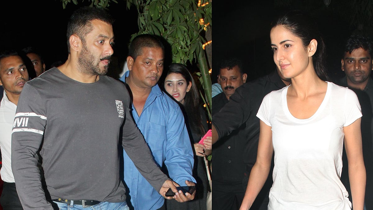Salman Khan enters the party at a club in Mumbai; Katrina Kaif seen entering the same club (Photos: Yogen Shah)