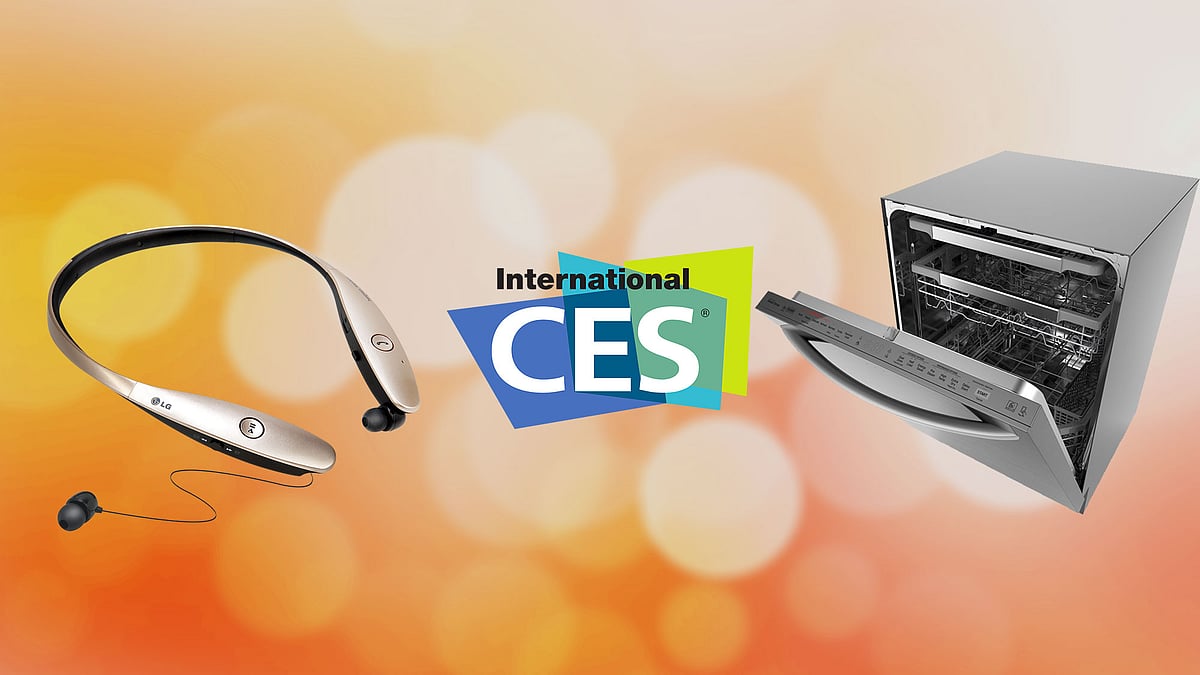 LG Electronics will showcase the new LG Tone Infinim and a dishwasher at CES 2016, Las Vegas. (Photo: LG Electronics)