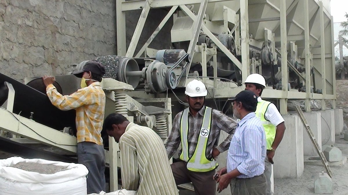Collected plastic waste been shredded at the KK PLastic Waste Management. (Photo: K Rasool Khan)