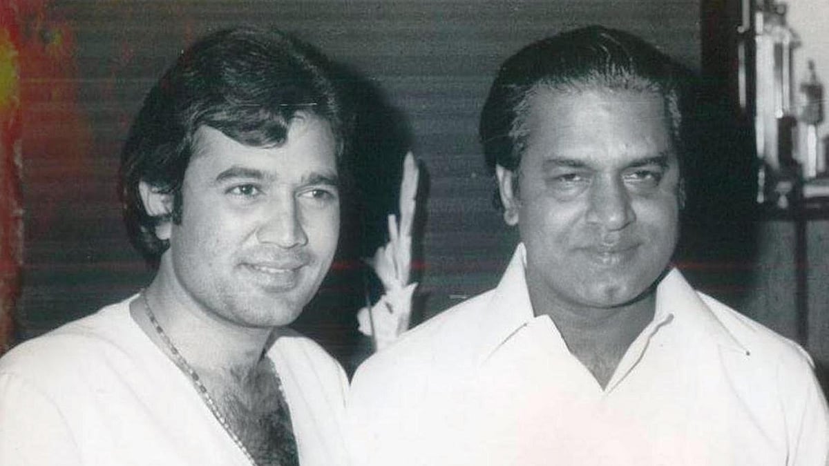 Shakti Samanta with Rajesh Khanna.