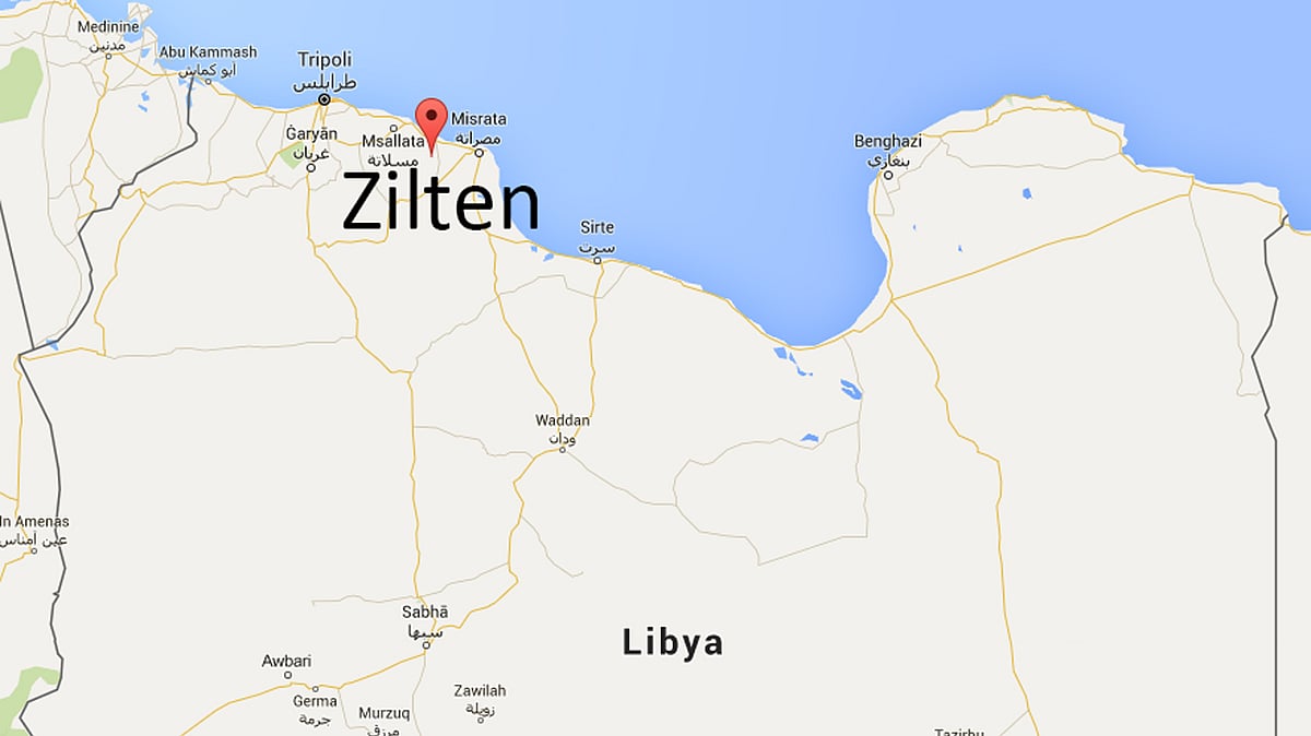 A truck bomb hit a police training center in Zilten, Libya on Thursday. (Photo: Screen Grab Google Maps)