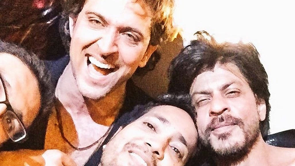 Hrithik Roshan, Mika Singh, Shah Rukh Khan and Ranveer Singh (Photo: Instagram/Hrithikrules_official)