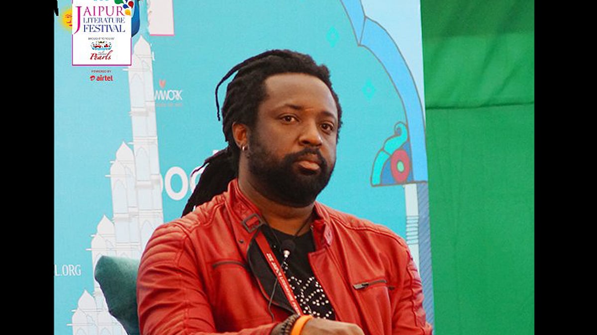 Booker Prize winner Marlon James. (Photo Courtesy: <a href="https://twitter.com/JaipurLitFest">Twitter.Com/JaipurLitFest</a>)